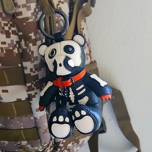 Coach bear bag charm X Halloween